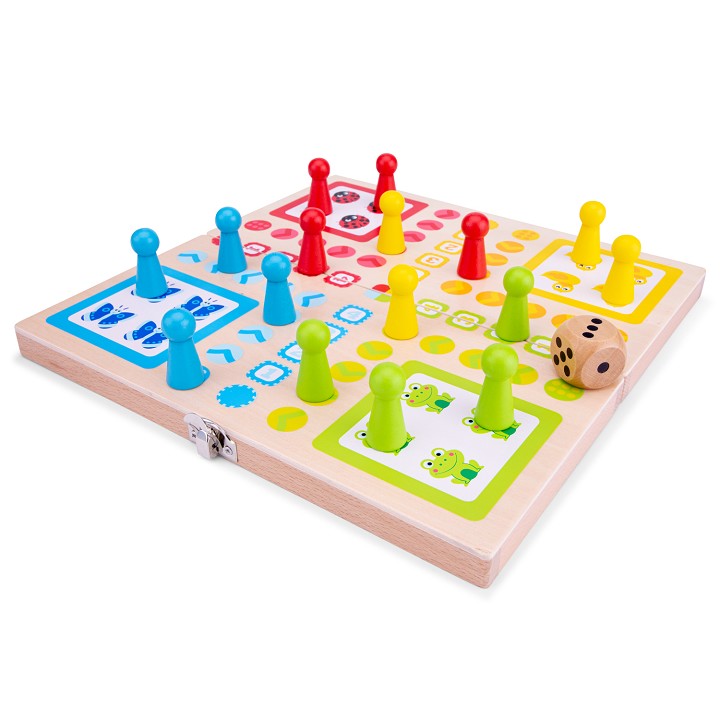 משחק הסבלנות LUDO מעץ איכותי