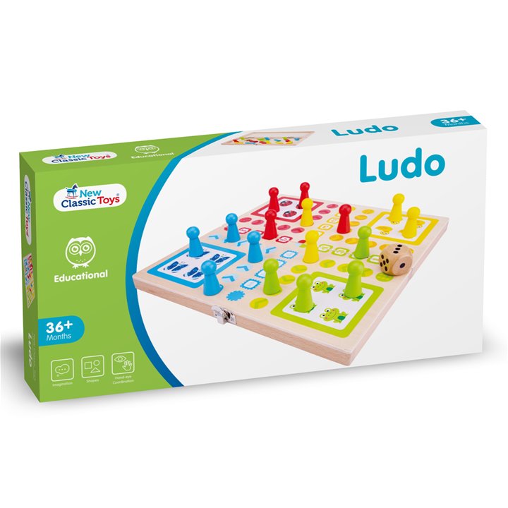 משחק הסבלנות LUDO מעץ איכותי